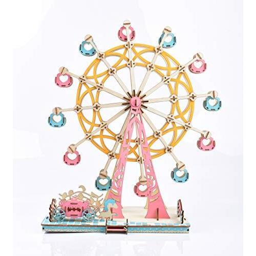 3d立体パズル手組みの立体木製模型diyのおもちゃ 恐竜 ユニコーン フラミンゴ スピニング遊び場 観覧車 観覧車 S 1119 I Labo 通販 Yahoo ショッピング