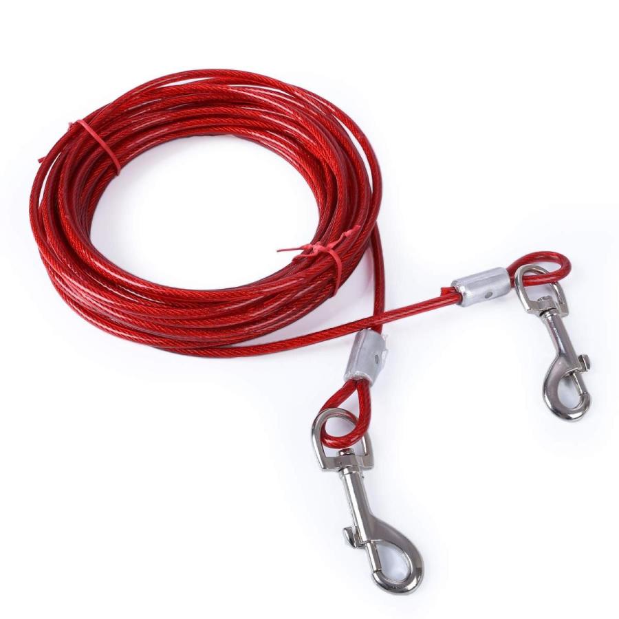 10mロングリード 犬 係留 リード スチール ワイヤー ロープ 繋留器具 しつけ用 小型 中型 大型 犬用 S 0128 I Labo 通販 Yahoo ショッピング