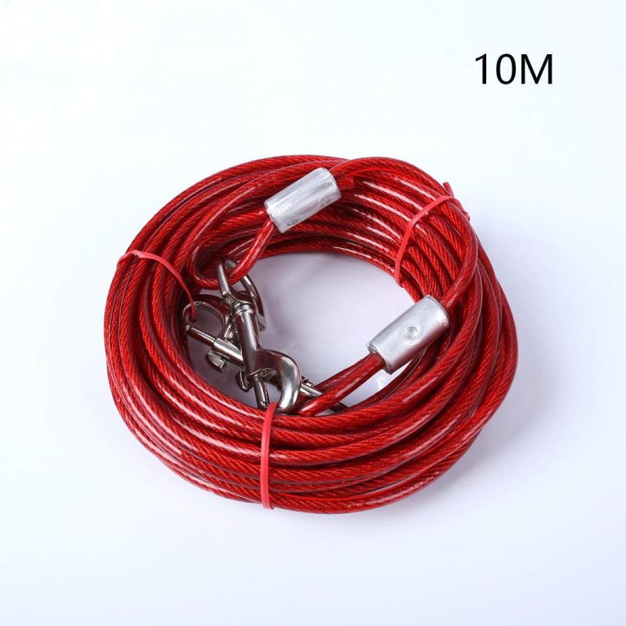 10mロングリード 犬 係留 リード スチール ワイヤー ロープ 繋留器具 しつけ用 小型 中型 大型 犬用 S 0128 I Labo 通販 Yahoo ショッピング