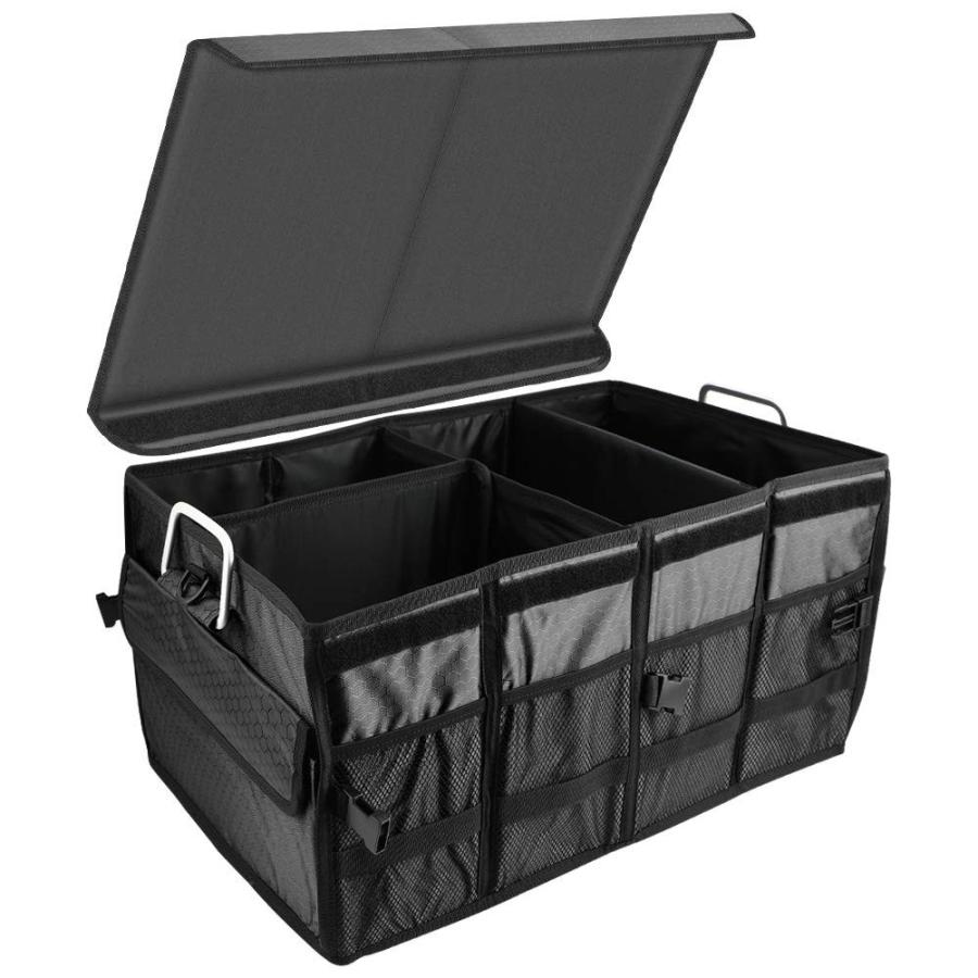 Ephram トランク収納ボックス 大容量 折り畳み式 撥水加工 3枚可変式仕切リ付属 組み立て簡単 整理整頓ボックス 車用収納ボックス ラゲッジ S 0123 I Labo 通販 Yahoo ショッピング