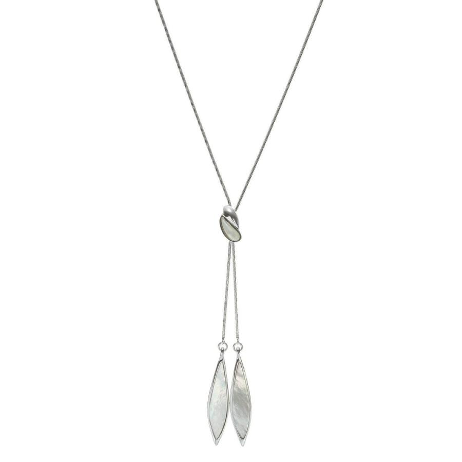 希少 ヴァンドーム ブティック フィヤージュ ド ナクル 白蝶貝 ラリエット風 長さ調整可 ネックレス シルバー Vbmnuw 激安の Zoetalentsolutions Com