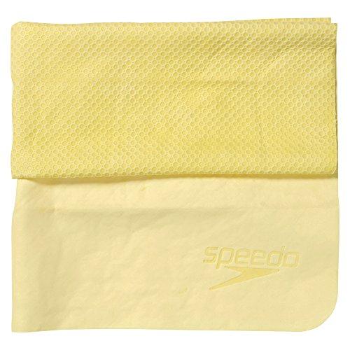 Speedo(スピード) スイムタオル セームタオル 大 68cm×43cm 吸水 速乾 暑さ対策 水泳 SD96T01 イエロー YE L｜i-labo