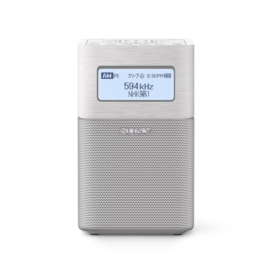 ソニー SONY ホームラジオ SRF-V1BT : FM/AM/ワイドFM/Bluetooth対応 ホワイト SRF-V1BT W｜i-labo
