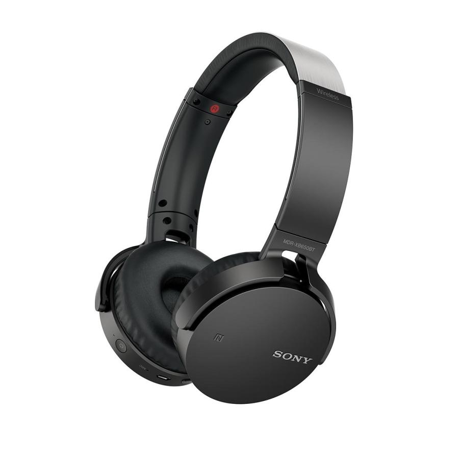 ソニー SONY ワイヤレスヘッドホン 重低音モデル MDR-XB650BT : Bluetooth対応 折りたたみ式 ブラック MDR-XB650B