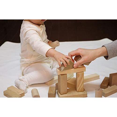 【アウトレット品】 オークヴィレッジ 寄木の積木(木箱入り) 出産御祝にも喜ばれる木のおもちゃ 木目 無塗装 木箱外寸 縦21×横27×高さ7cm 02121-00 【A2215690632】(11335円)