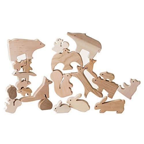 自然に触れて遊ぶ グッドトイ選定商品 オークヴィレッジ 木のおもちゃ 森のどうぶつみき