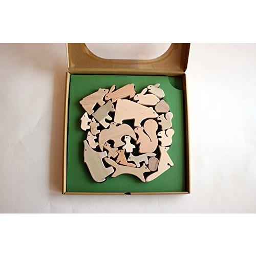 自然に触れて遊ぶ グッドトイ選定商品 オークヴィレッジ 木のおもちゃ 森のどうぶつみき mm オークヴィレッジ クリ