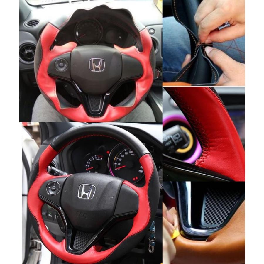Gold Jack ホンダ ヴェゼル 専用 ステアリングカバー ハンドルカバー ベゼル ハンドル ステアリング カバー パーツ ブラック X レッド S 0130 I Labo 通販 Yahoo ショッピング