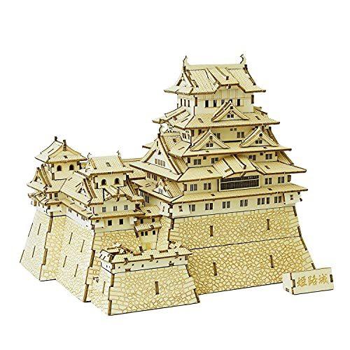 最終値下げ  ki-gu-mi 姫路城 - 小学生 から 大人 まで 楽しめる 木製 3D 立体パズル DIY 工作キット 知育玩具 - 立体アート