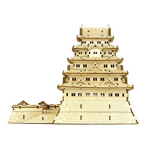 値下げ断行 ki-gu-mi 江戸城 - 小学生 から 大人 まで 楽しめる 木製 3D 立体パズル DIY 工作キット 知育玩具 - 立体アート