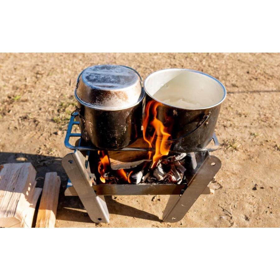 COOKING FIRE PIT SOLO 料理も焚き火も楽しめる、ソロキャン焚き火台｜i-labo｜03