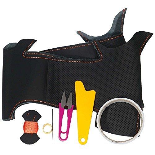 トリコローレEX BR/BMレガシィ(D~)・GJ/GPインプレッサ・SJフォレスター 黒革×オレンジステッチ 1BS1U12B2B1O