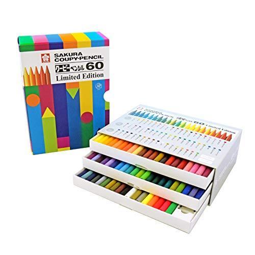 サクラクレパス クーピー ペンシル 60色 Limited Edition FY60-AZ
