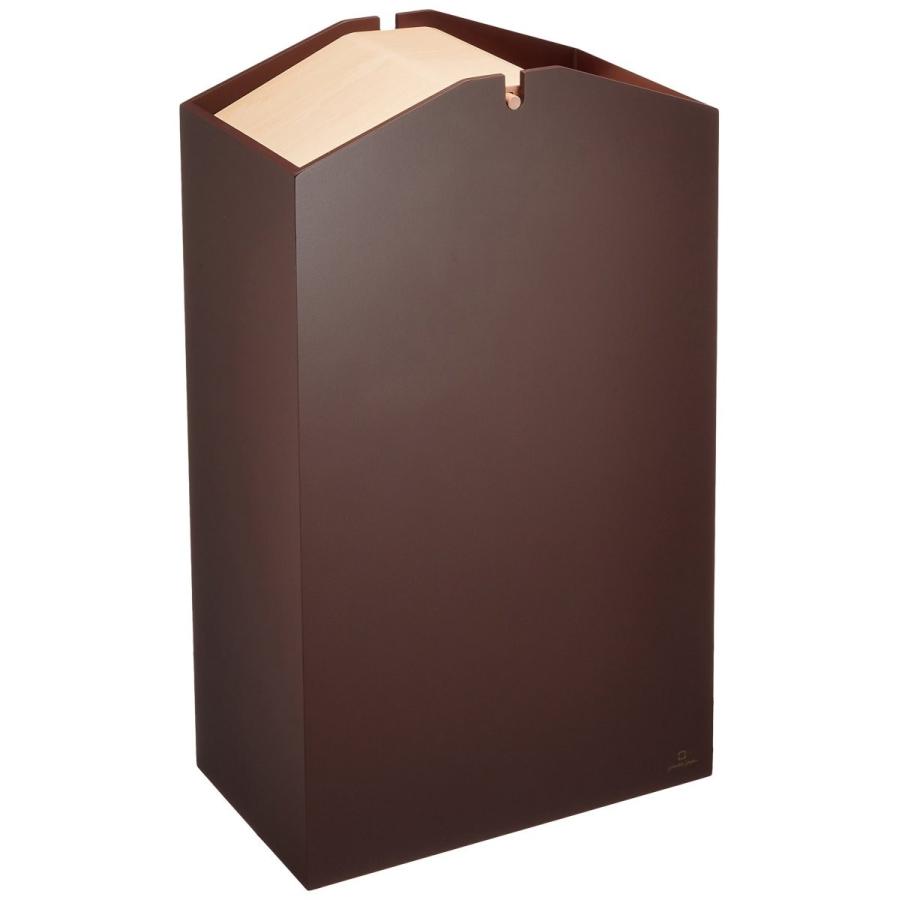 ヤマト工芸 中が見えないダストボックス Arrows W ブラウン Yk07 010 15l Sagaretxe Net