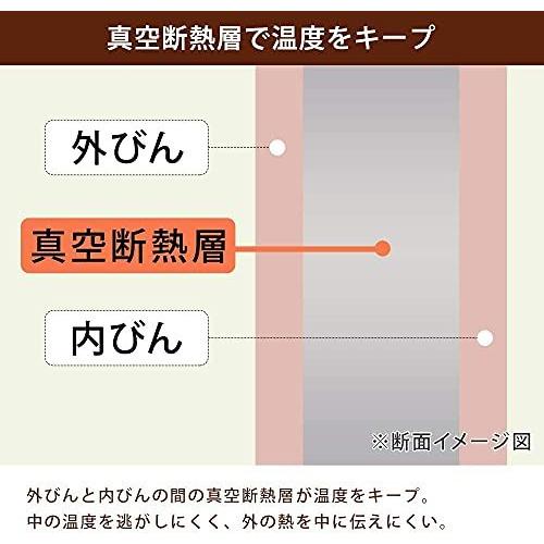 アイリスオーヤマ 水筒 500ml マグボトル 保温 保冷 真空断熱 おしゃれ 軽量 洗いやすい フラワーカラー SBF-S500 レースフラワー｜i-labo｜05