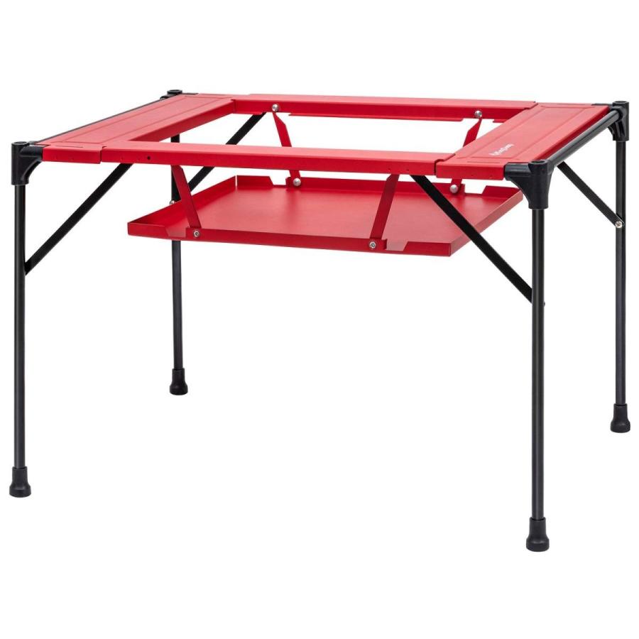KingCamp アウトドア テーブル 2WAY バーベキューテーブル DIY組合 アルミ ロールテーブル 耐荷重30KG 軽量 専用収納袋