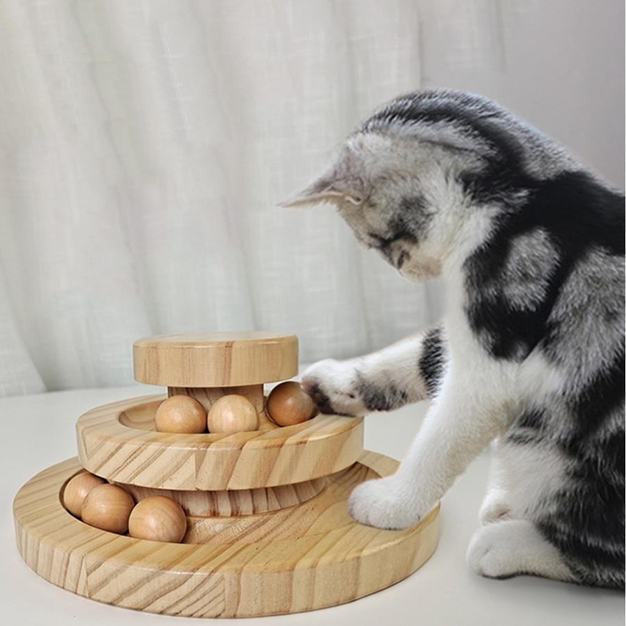猫のおもちゃ ペット用品 遊ぶ盤 ペット 回転 ボール 猫じゃらし おもちゃ 運動不足 ストレス解消 知育玩具 安全素材 木製 ナチュラル Cwwj03 I Link 通販 Yahoo ショッピング