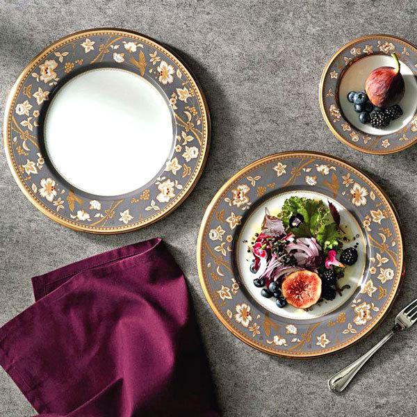 ノリタケ 食器 お皿 NORITAKE サブライム 22cmプレート（墨色