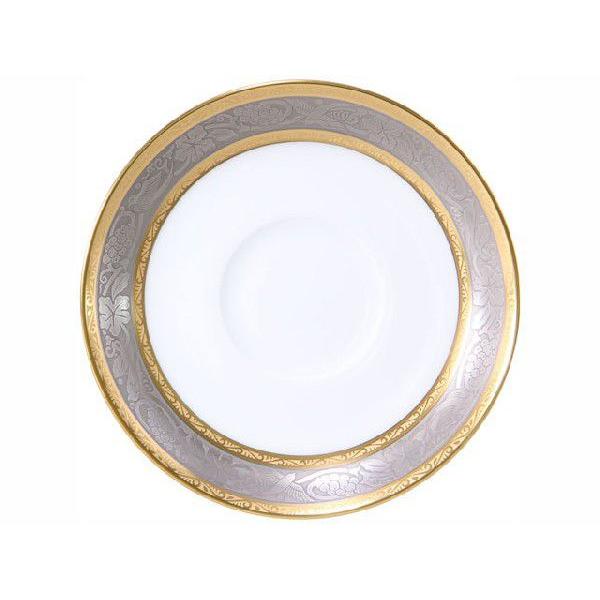 食器 カップ 大倉陶園 金白金蝕ぶどう唐草 兼用カップ&ソーサー OKURA