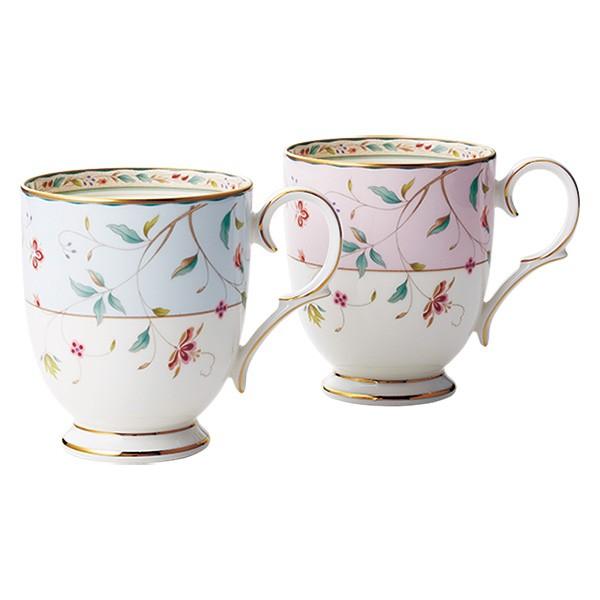 食器 マグカップ ノリタケ NORITAKE 花更紗 マグカップペアセット(色変り)｜i-matsumoto