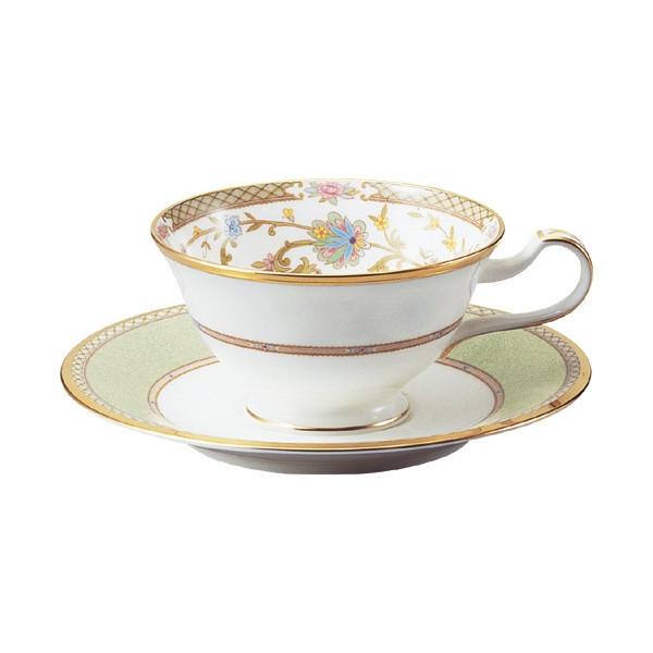 食器 カップ ノリタケ NORITAKE ヨシノ ティー・コーヒー碗皿（グリーン）｜i-matsumoto