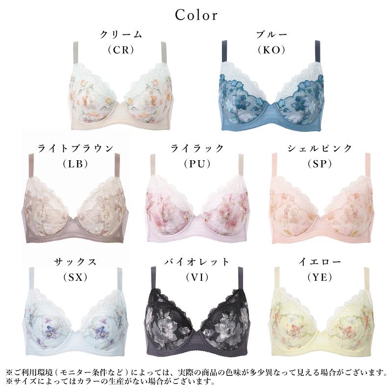 WACOAL（ワコール） ブラジャー BRB453 小さく見せるブラ レーシィ 胸