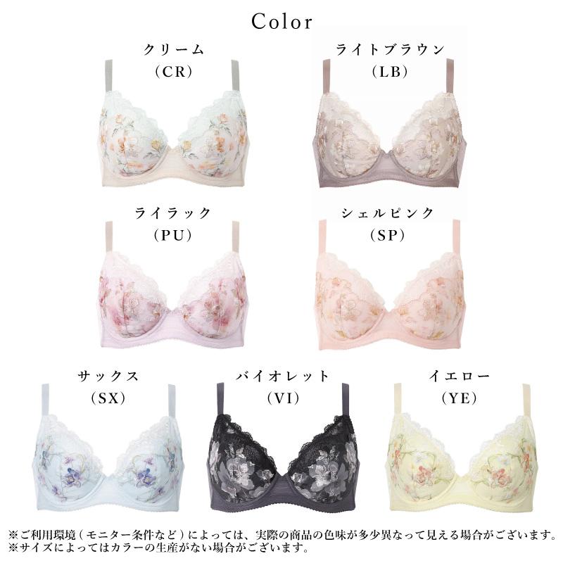 WACOAL（ワコール） ブラジャー BRB453 小さく見せるブラ レーシィ 胸