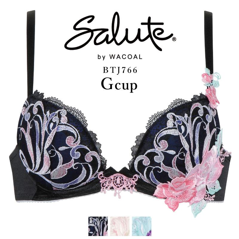 ワコール サルート ブラジャー BTJ766 wacoal salute 66グループ 66G フロントエックスプラスブラ Gカップ 下着 単品 ブラジャー レディース 女性 :btj766-g:インナーショップ メイクリーン - 通販 - Yahoo!ショッピング