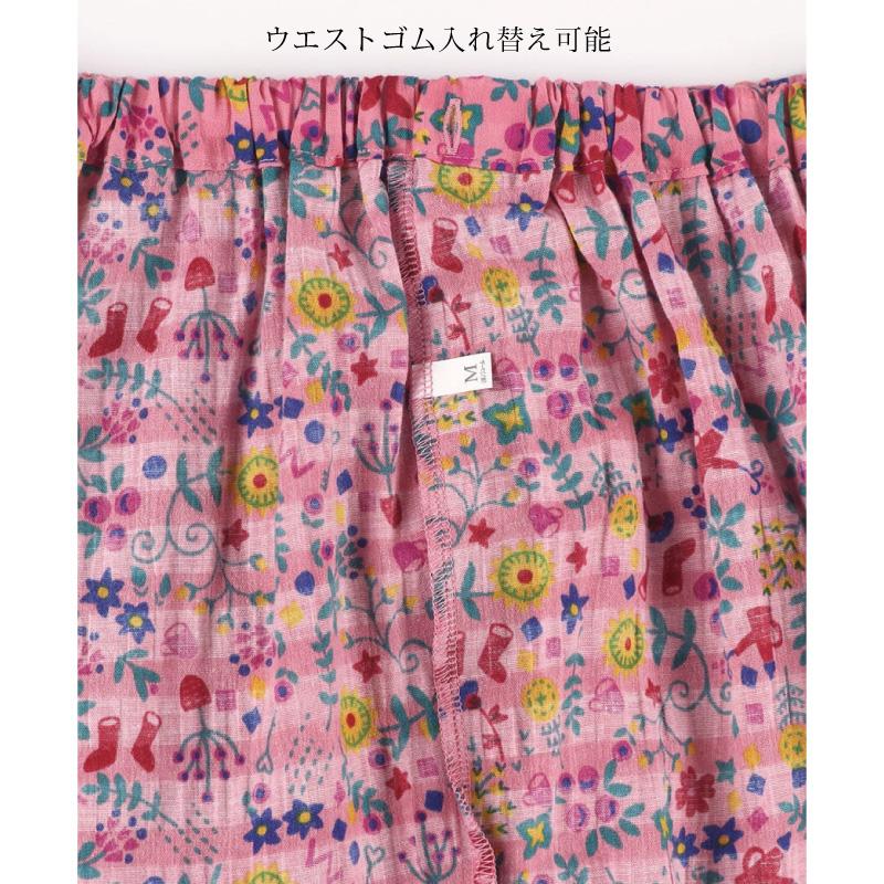 ワコール wacoal レディース HDT226 マタノアツコ ATSUKO MATANO 俣野温子 パジャマ ルームウェア 7分袖8分丈パンツ かぶり 綿100％ 夏 M・Lサイズ 爆買の画像
