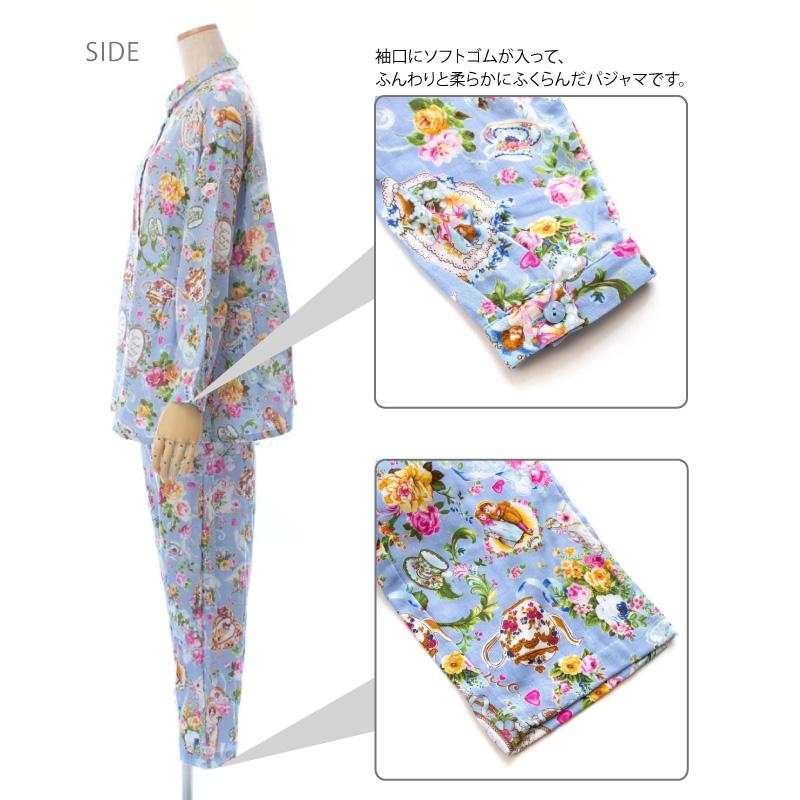 チュニック TUNIC 衿付きパジャマ 29193P ダブルガーゼ・ティータイム