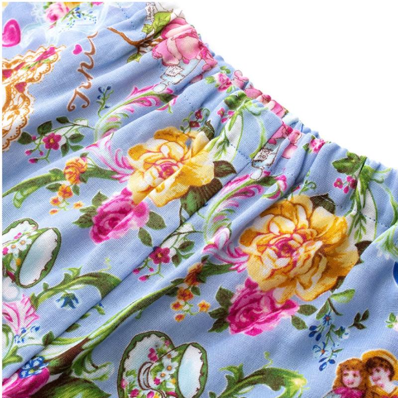 チュニック TUNIC 衿付きパジャマ 29193P ダブルガーゼ・ティータイム