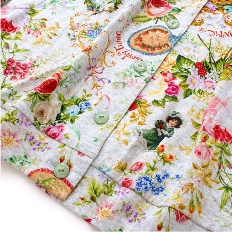 チュニック TUNIC 29336P 全開パジャマ 長袖 40接結・ローズエンジェル