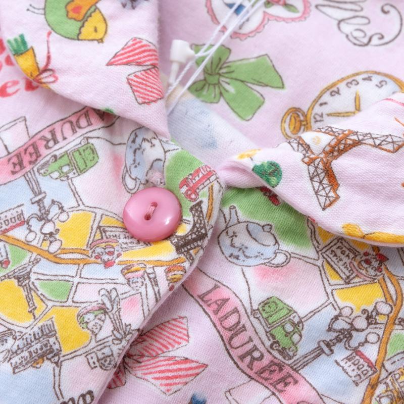 チュニック TUNIC 全開パジャマ 29344P 長袖 エッフェル塔 綿100