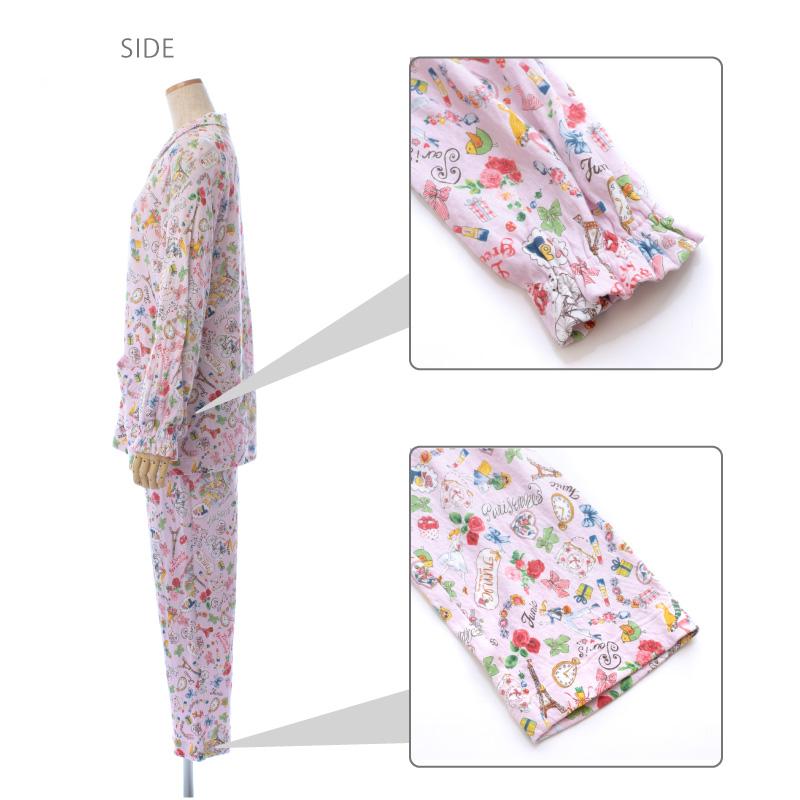 チュニック TUNIC 全開パジャマ 29344P 長袖 エッフェル塔 綿100