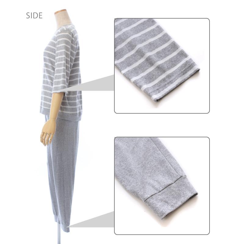 チュニック TUNIC 6分袖パジャマ 53522 60カタブクロ ココgirl チュニック TUNIC 6分袖パジャマ 53522 60カタブクロ ココgirl