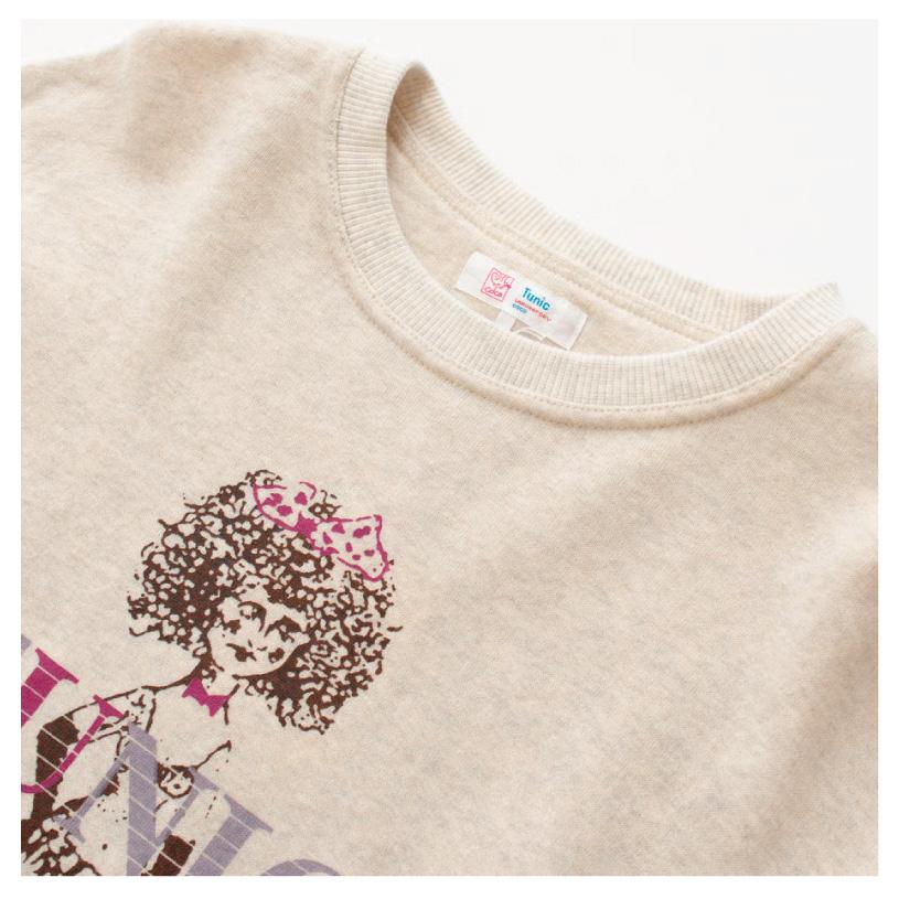 チュニック TUNIC トレーナー 6667 鴨居キャラクター アフロ 綿100