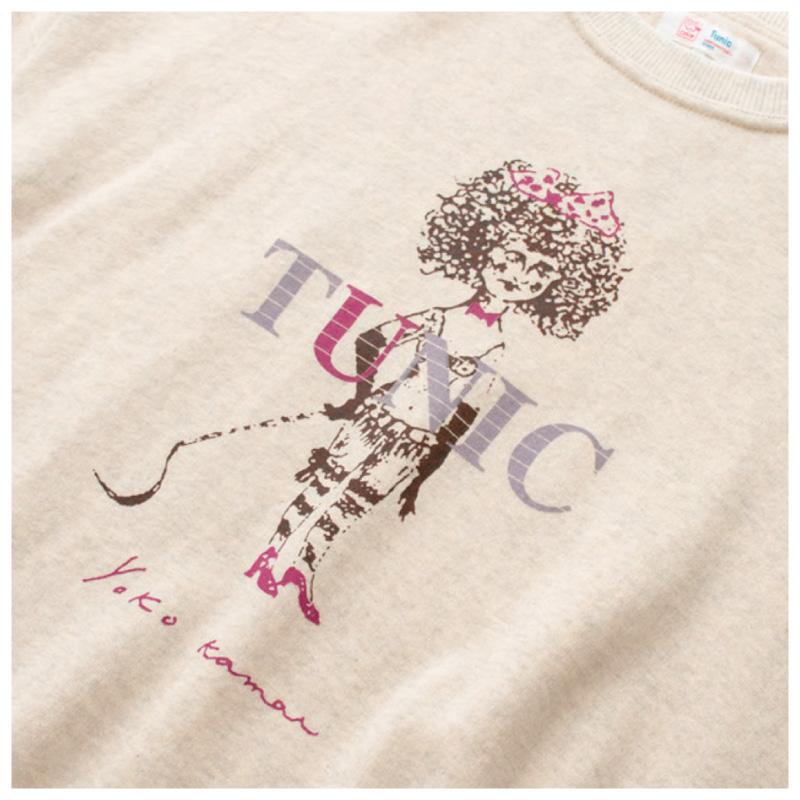 チュニック TUNIC トレーナー 6667 鴨居キャラクター アフロ 綿100