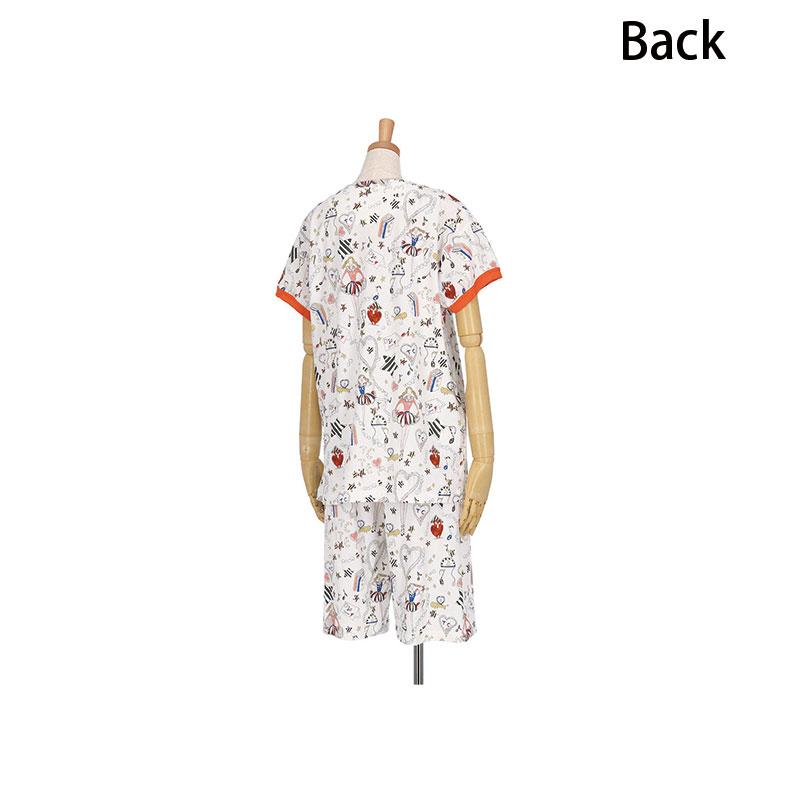 ワコール ツモリチサト UDT122 Wacoal tsumori chisato SLEEP パジャマ ルームウェア 4分袖 6分丈 かぶりタイプ 綿100% S・M・Lサイズ 3wY 爆買の画像