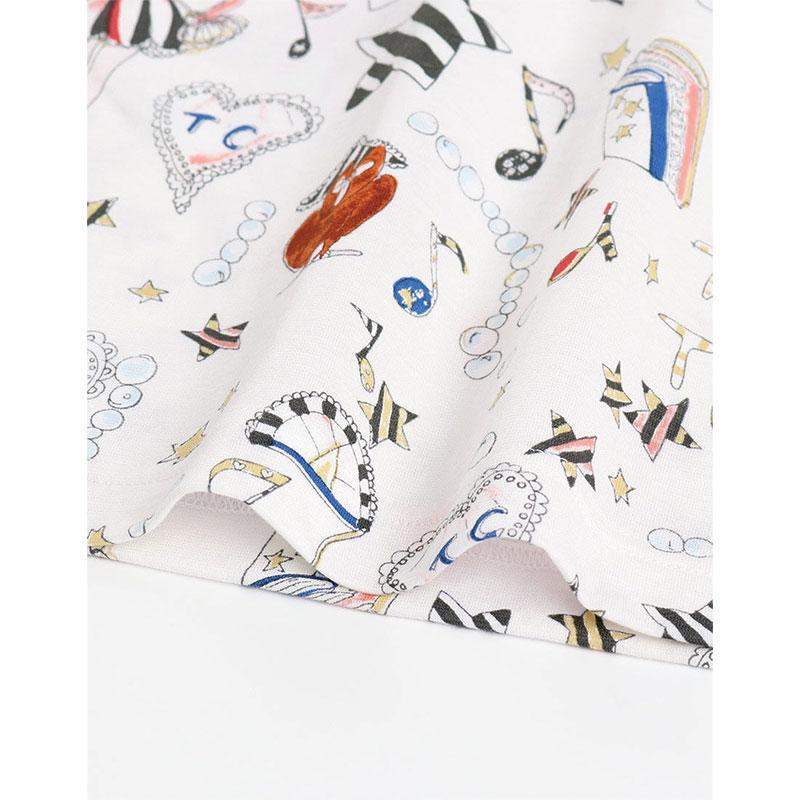 ワコール ツモリチサト UDT122 Wacoal tsumori chisato SLEEP パジャマ ルームウェア 4分袖 6分丈 かぶりタイプ 綿100% S・M・Lサイズ 3wY 爆買の画像