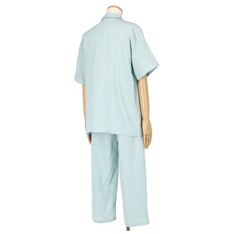 睡眠科学 ワコール メンズ パジャマ YGT145 wacoal 全開 5分袖 9分丈