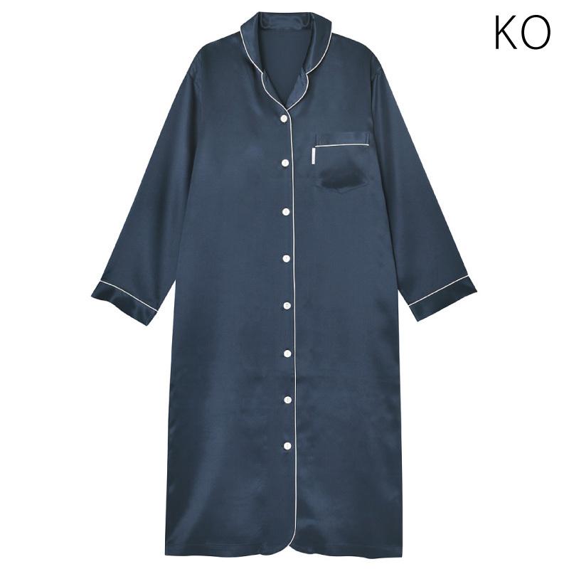 送料無料 10 Off ワコール レディース 睡眠科学 絹 シルク100 パジャマ シルクサテン ワンピース 長袖 M Lサイズ Ynx584 インナーショップ メイクリーン 通販 Paypayモール