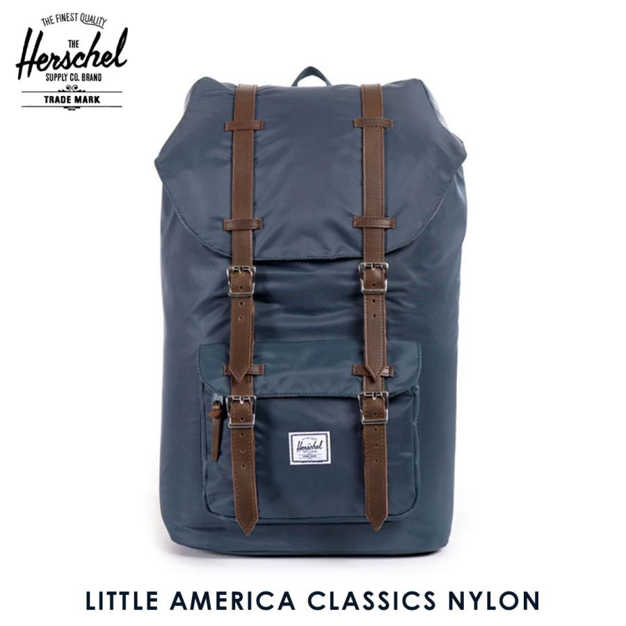 ハーシェル バッグ 正規販売店 Herschel Supply ハーシェルサプライ バッグ リュックサック Little America Classics Nylon 10014-00728-OS Navy｜i-mixon