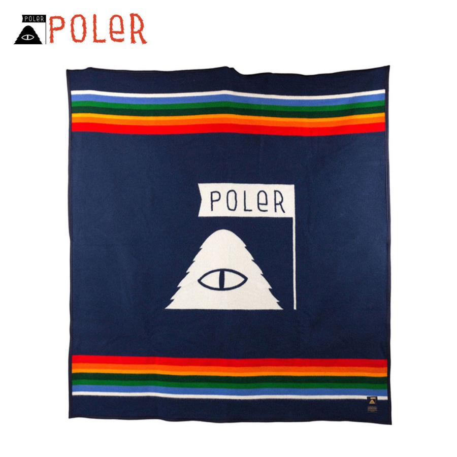 【賞与金バス発着場 誰でも+5% 4/11 0:00〜4/12 23:59】 ポーラー POLER 置き目売りわたす店 ブランケット 毛布 POLER×PENDLETON BLANKET CRATER 天使の都市 アウトドア、釣り、旅行用品-アウトドア寝具