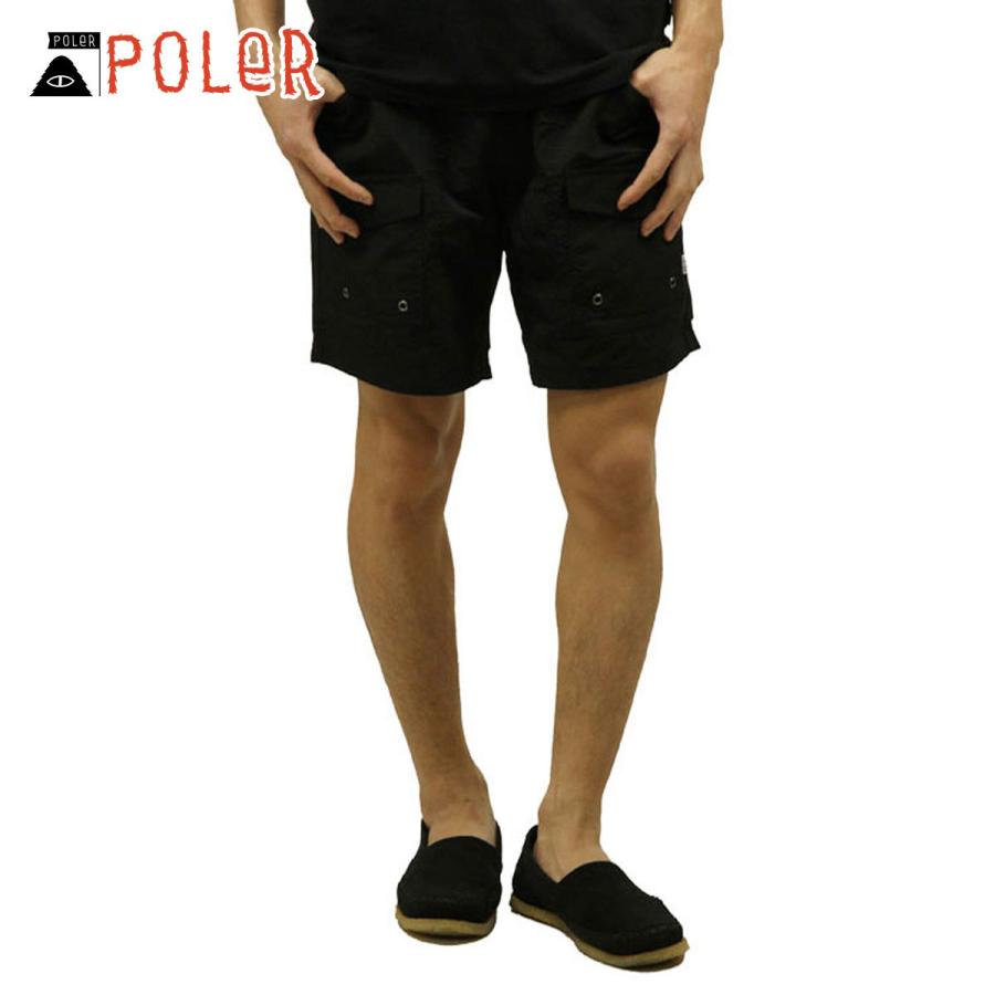 ポーラー POLER 正規販売店 メンズ スイムパンツ CAMP VOLLEY SHORT 611148-BLK BLACK