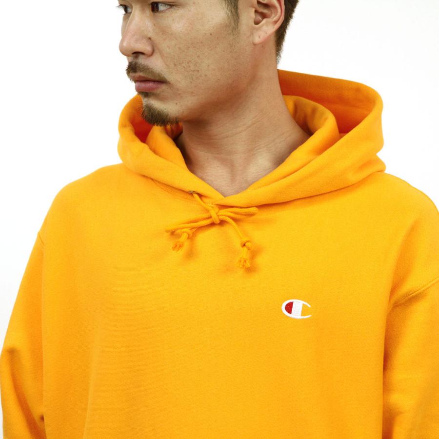 Champion REVERSE WEAVE チャンピオン プルオーバー パーカー スウェット イエロー Mサイズ Champion（チャンピオン） リバースウィーブ スウェットパーカー プル