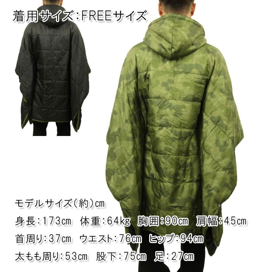 ポーラー ポンチョ メンズ レディース 正規販売店 POLER アウトドア リバーシブル キャンプポンチョ THE REVERSIBLE CAMP PONCHO 221ACU5601 FURRY CAMO｜i-mixon｜03