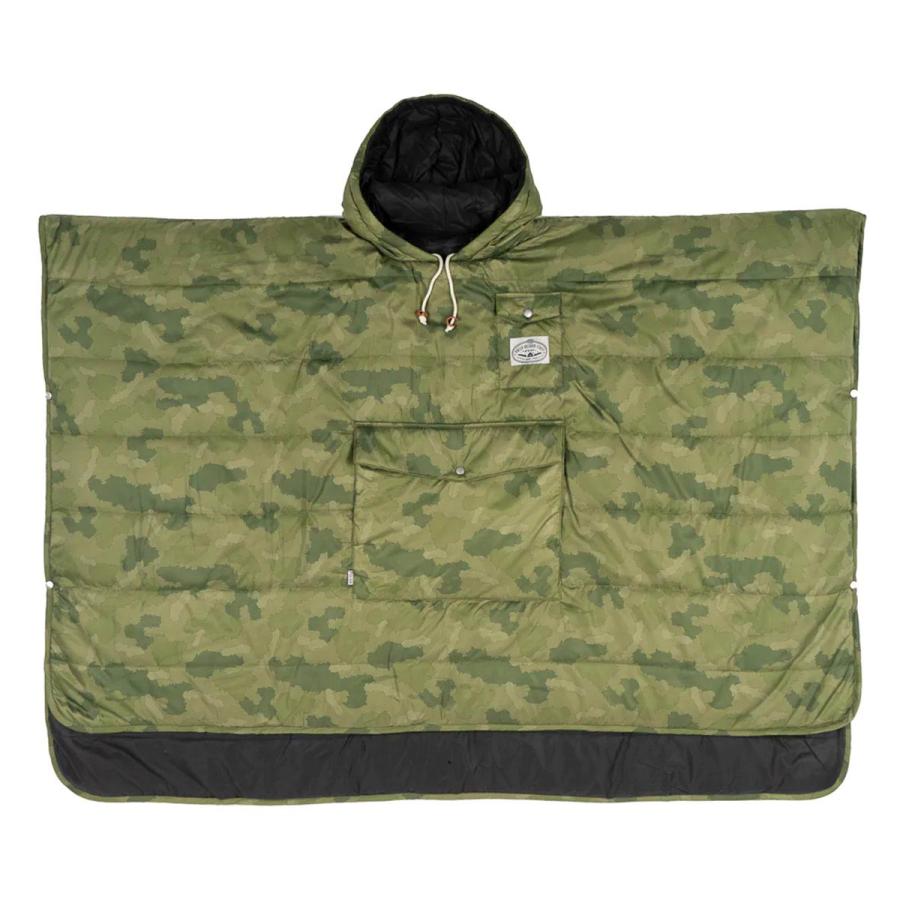 ポーラー ポンチョ メンズ レディース 正規販売店 POLER アウトドア リバーシブル キャンプポンチョ THE REVERSIBLE CAMP PONCHO 221ACU5601 FURRY CAMO｜i-mixon｜05