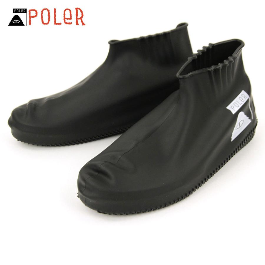 ポーラー シューズカバー 正規販売店 POLER レインシューズカバー 防水 シリコン SILICON RAIN SHOES COVER【M】22cm〜25cm 【L】25〜28cm 55400002-BLK｜i-mixon