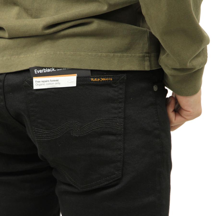 ヌーディージーンズ タイトテリー メンズ 正規販売店 Nudie Jeans ボトムス ジーンズ デニム TIGHT TERRY DENIM JEANS EVER BLACK 841 112569の画像