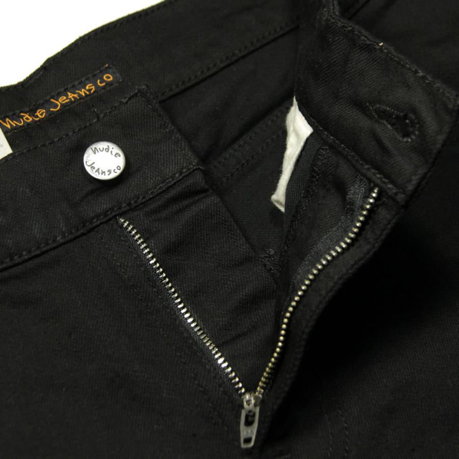 ヌーディージーンズ タイトテリー メンズ 正規販売店 Nudie Jeans ボトムス ジーンズ デニム TIGHT TERRY DENIM JEANS EVER BLACK 841 112569の画像